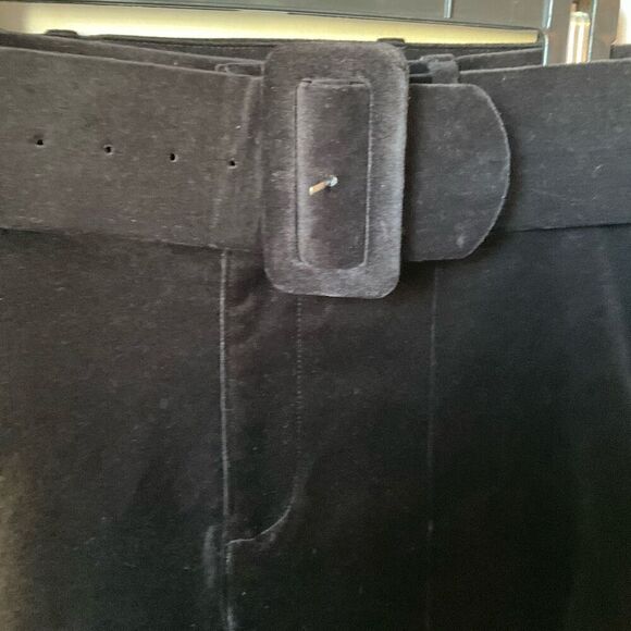 And Other Stories Black Velvet Belted Pants. 8. Black. Beautiful. Office Siren! - Picture 5 of 11